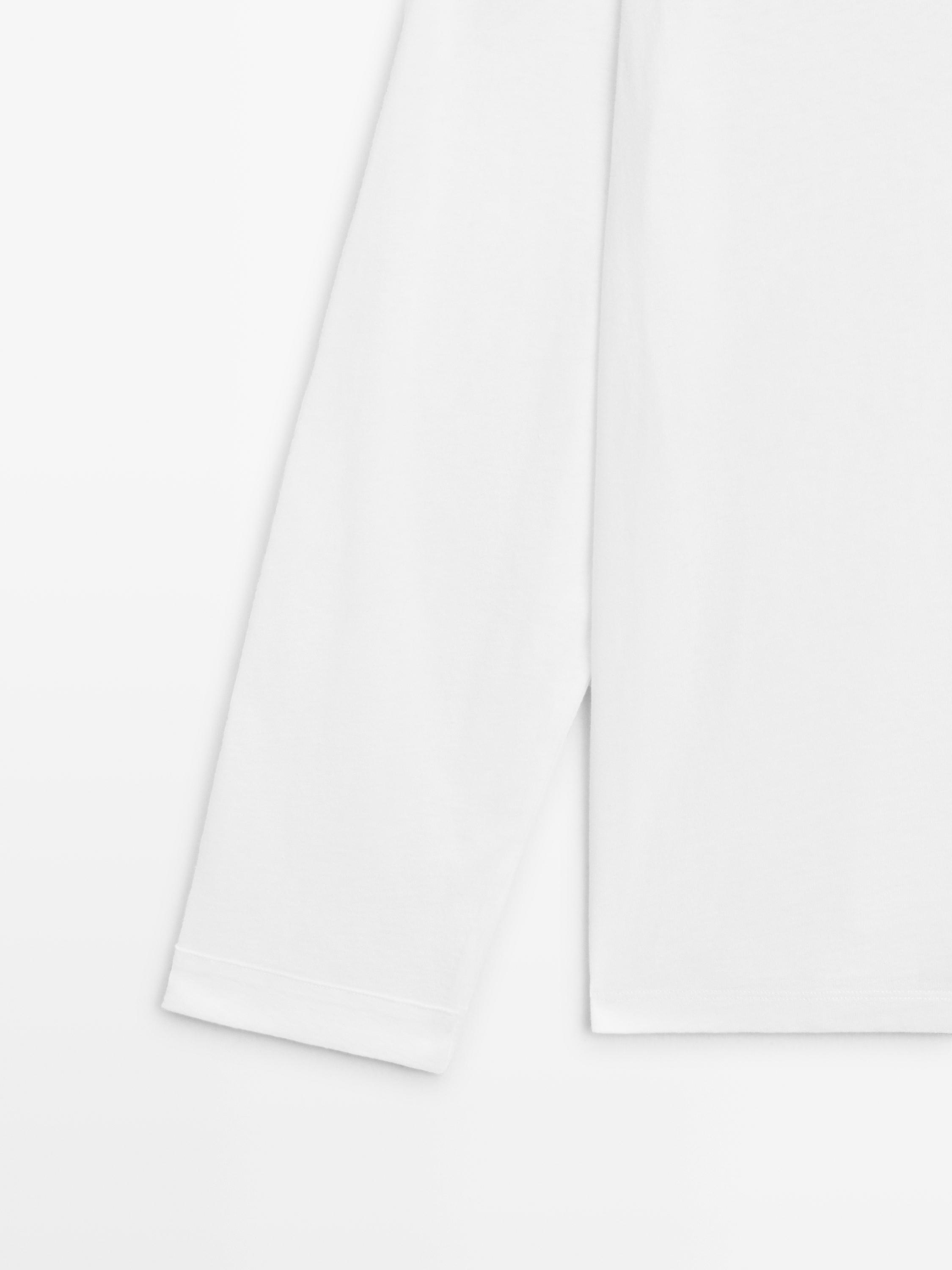 T-shirt à manches longues 100 % coton